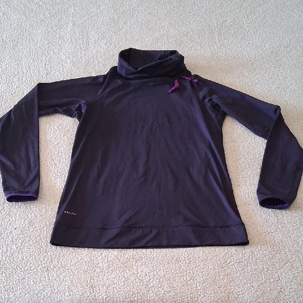 Nike Women's Dark Purple Turtleneck Pullover